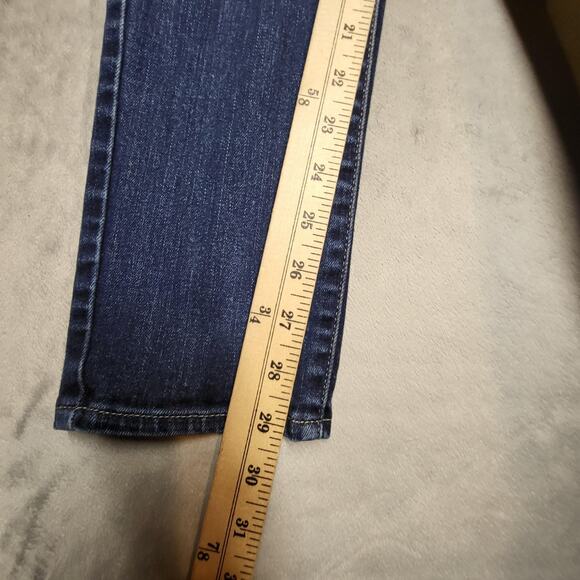 Levi's Jeans Womens 31 Blue Demi Curve Stretch Slim Straight W31 L32 Denim - Picture 7 of 11